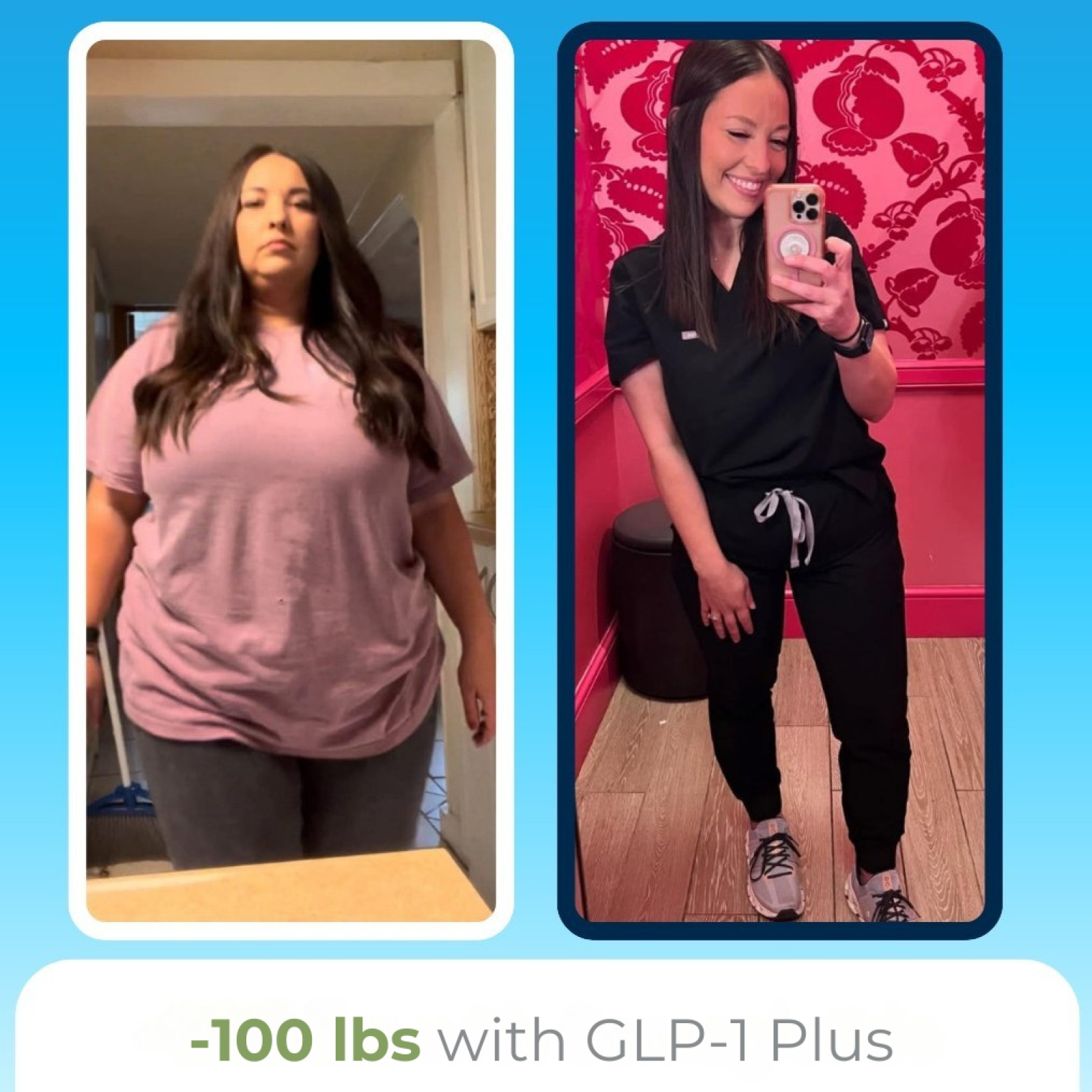 -100 lbs with GLP-1 Plus