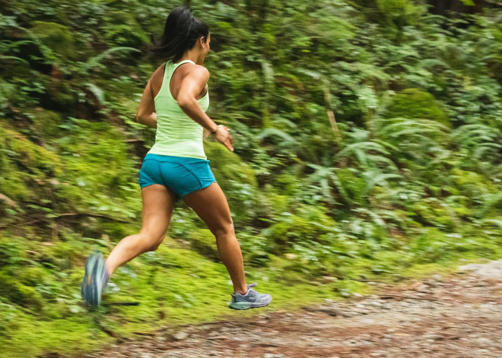 Woman Running Stock Photo