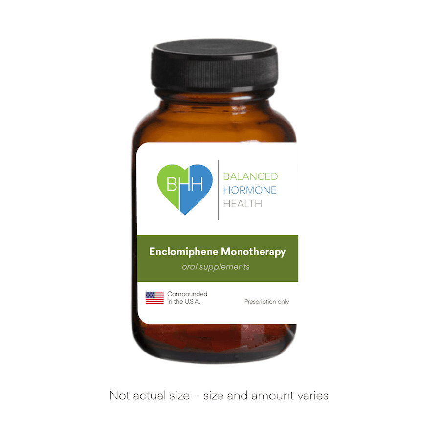 Enclomiphene medication for natural testosterone support starting at $225.