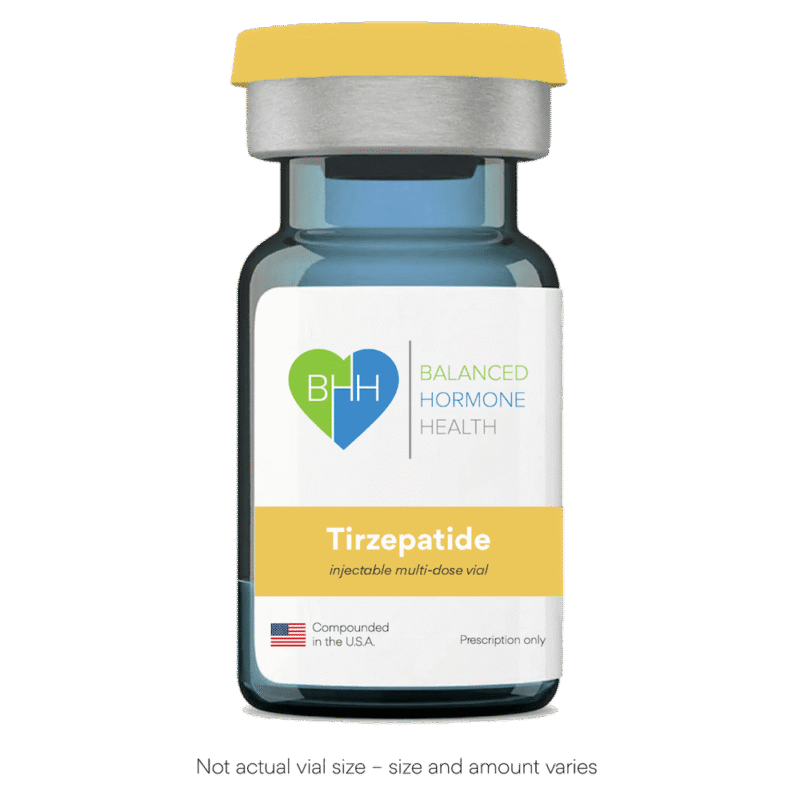 Tirzepatide GLP-1 medical weight loss vials, multiple sizes, supporting appetite control and weight management.