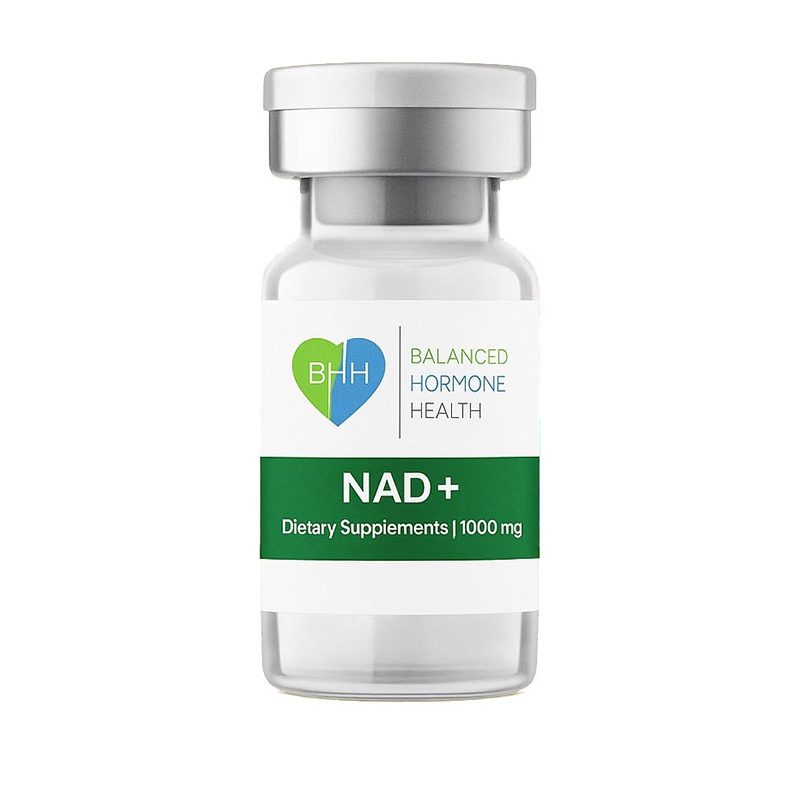 NAD+ 1000 mg vial for weekly injections to support energy and cellular health.