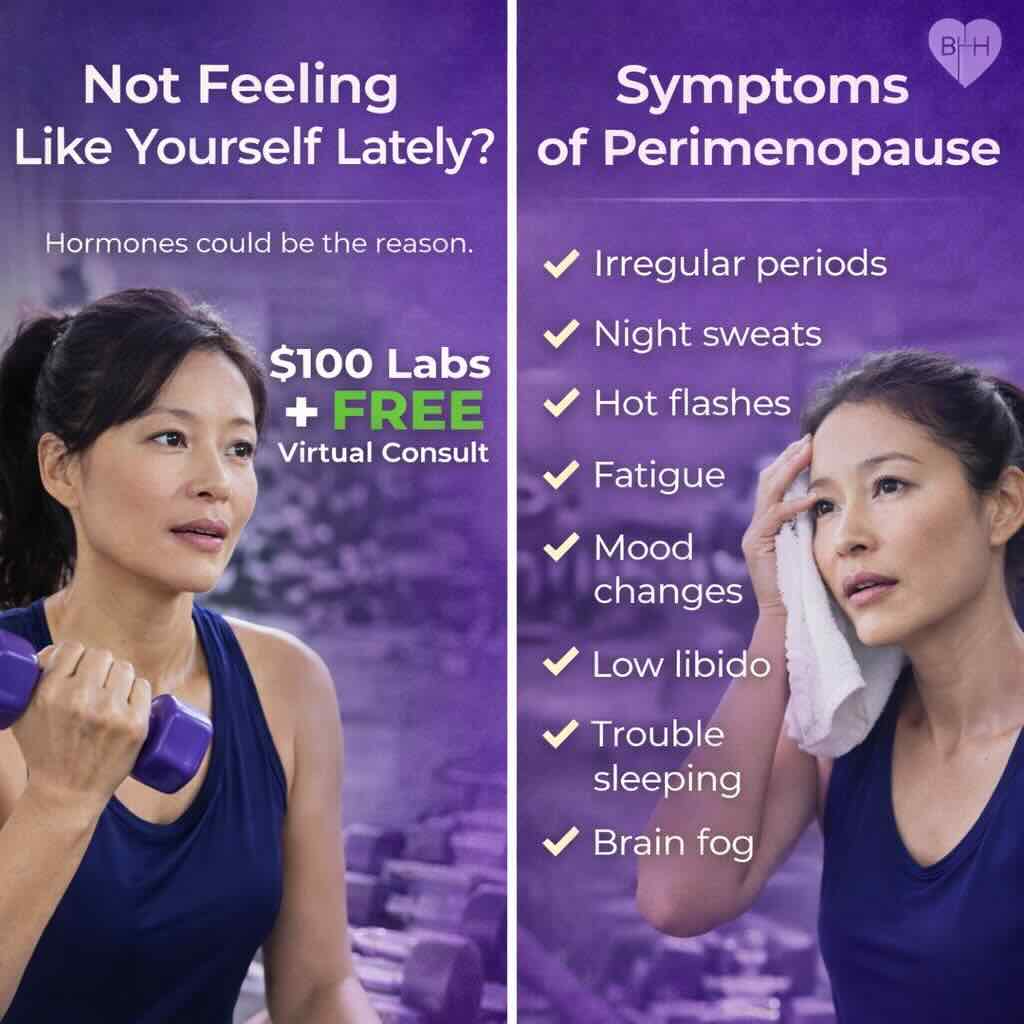 female hormone symptoms of perimenopause