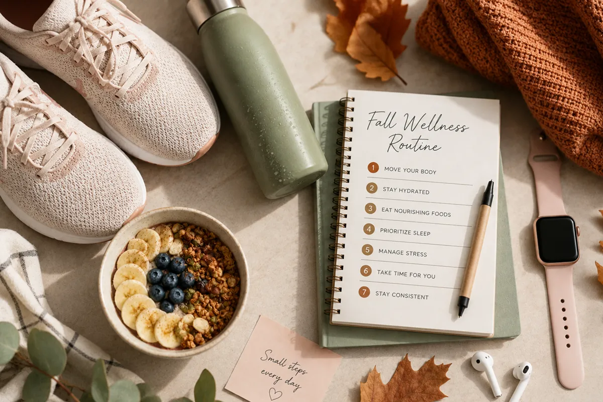 Fall wellness routine for hormone health, energy, weight management, nutrition, exercise, and better sleep
